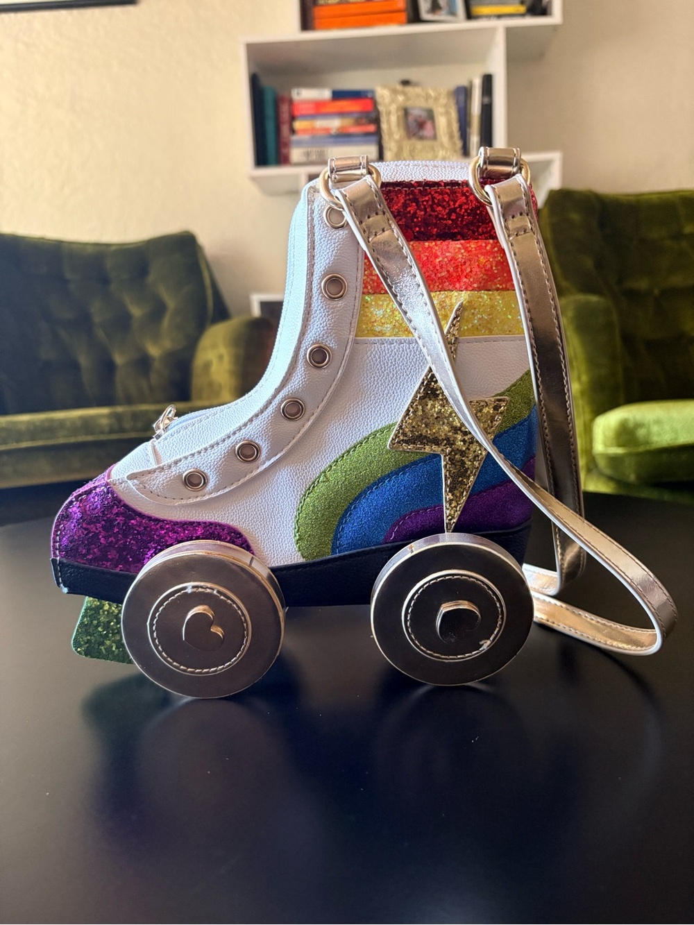 Betsey Johnson Kitsch Roller Skate Derby Betsey Crossbody Bag